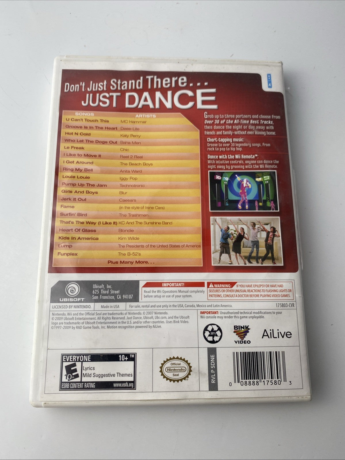 Just Dance Nintendo Wii VGC CIB Complete + Manual Tested