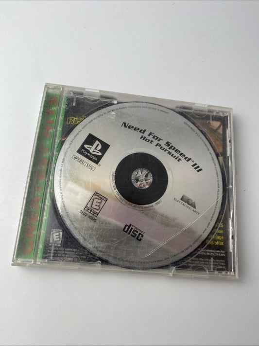 Need for Speed 3 III: Hot Pursuit PlayStation 1 PS1 TESTED/WORKING No Manual
