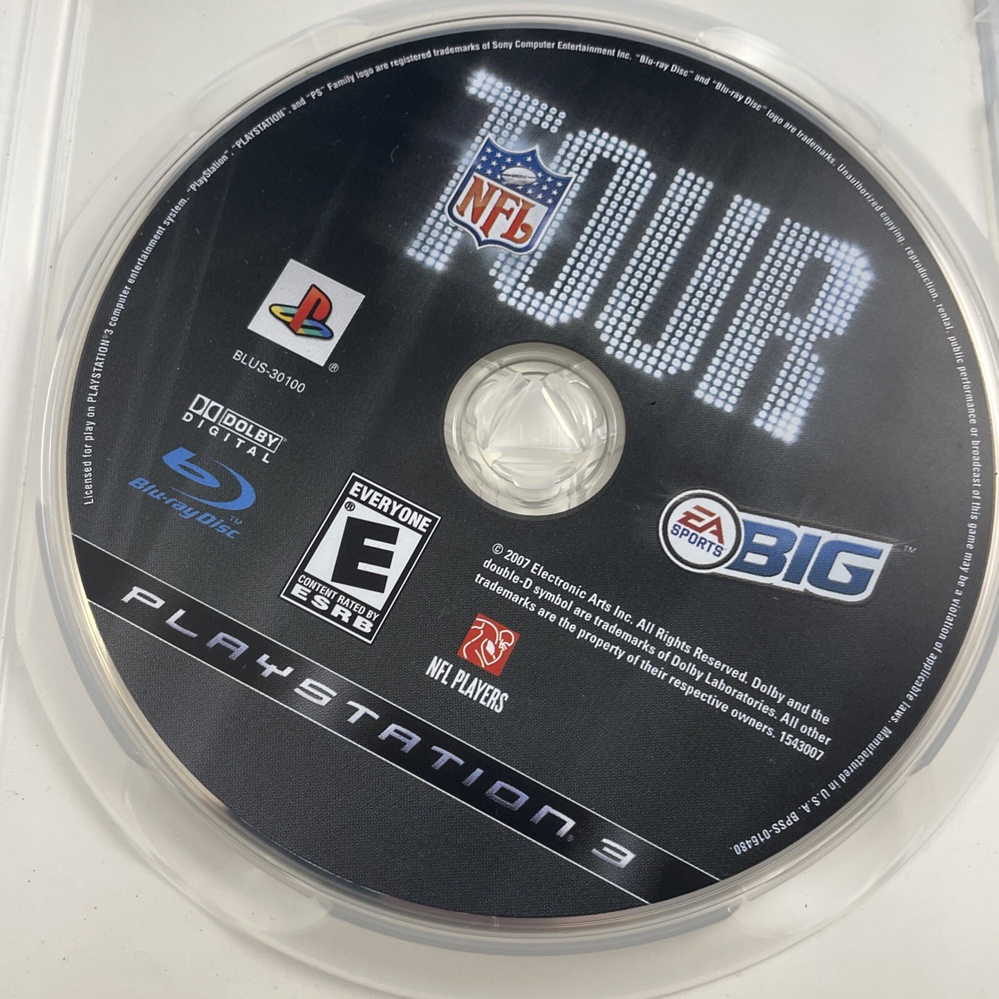 NFL Tour (Sony PlayStation 3, 2008) CIB W Rare Blockbuster Hype Stickers