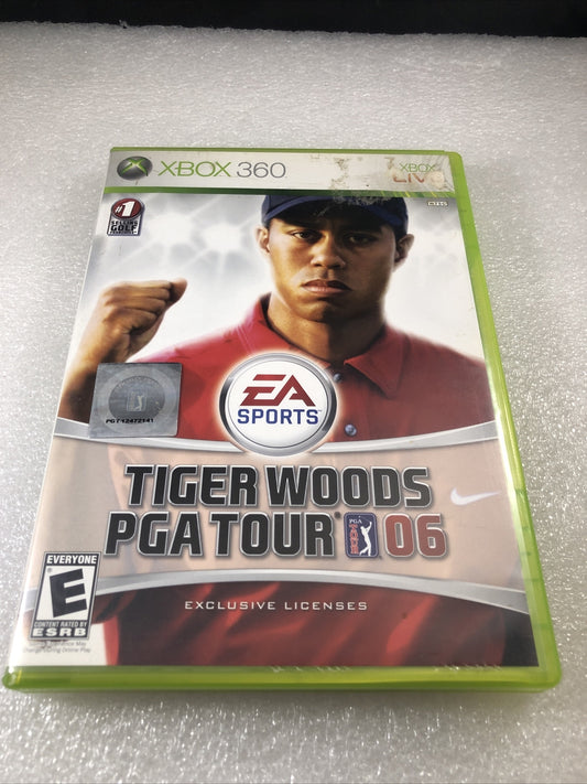 Tiger Woods PGA Tour 06 (Microsoft Xbox 360, 2005) CIB EA Sports Free Shipping