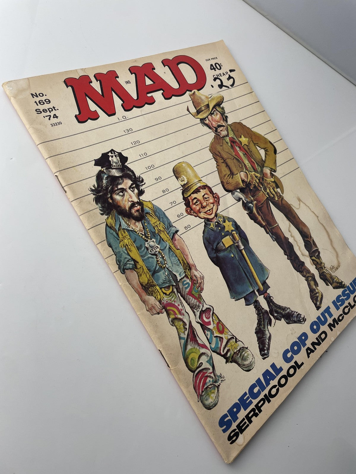 Vintage MAD Magazine No. 169 Sept 1974 Satire Alfred E. Neuman Softcover Comic
