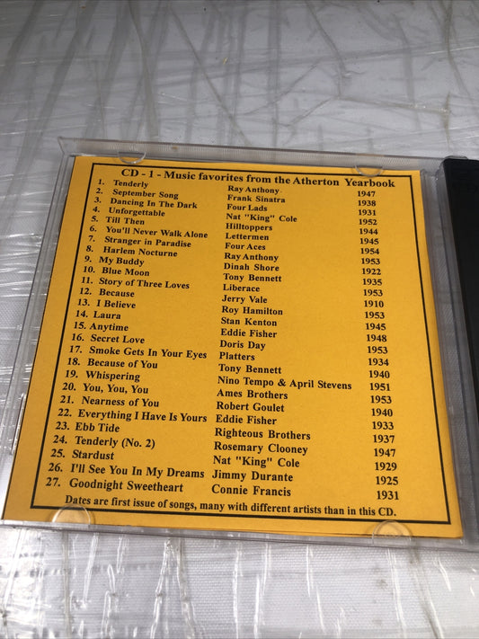 Atherton High School Louisville Kentucky 1954 Reunion Music CD Rare Selection!