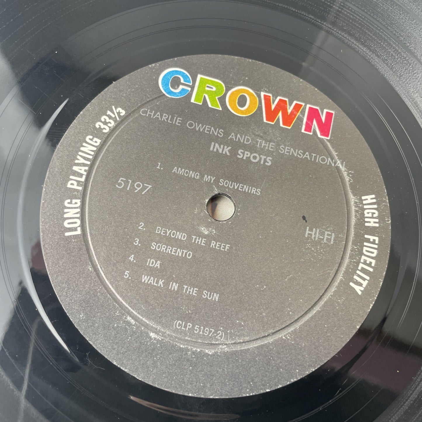 Charlie Owens – Sensational Ink Spots 1961 LP Vinyl Record Album CLP 5197*