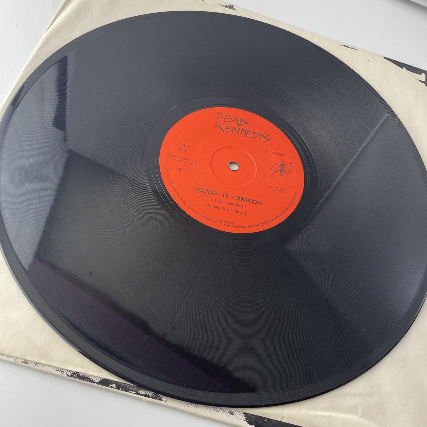 The Dead Kennedys Holiday In Cambodia 12" PC UK Mid 80s Press Cherry Red VINYL