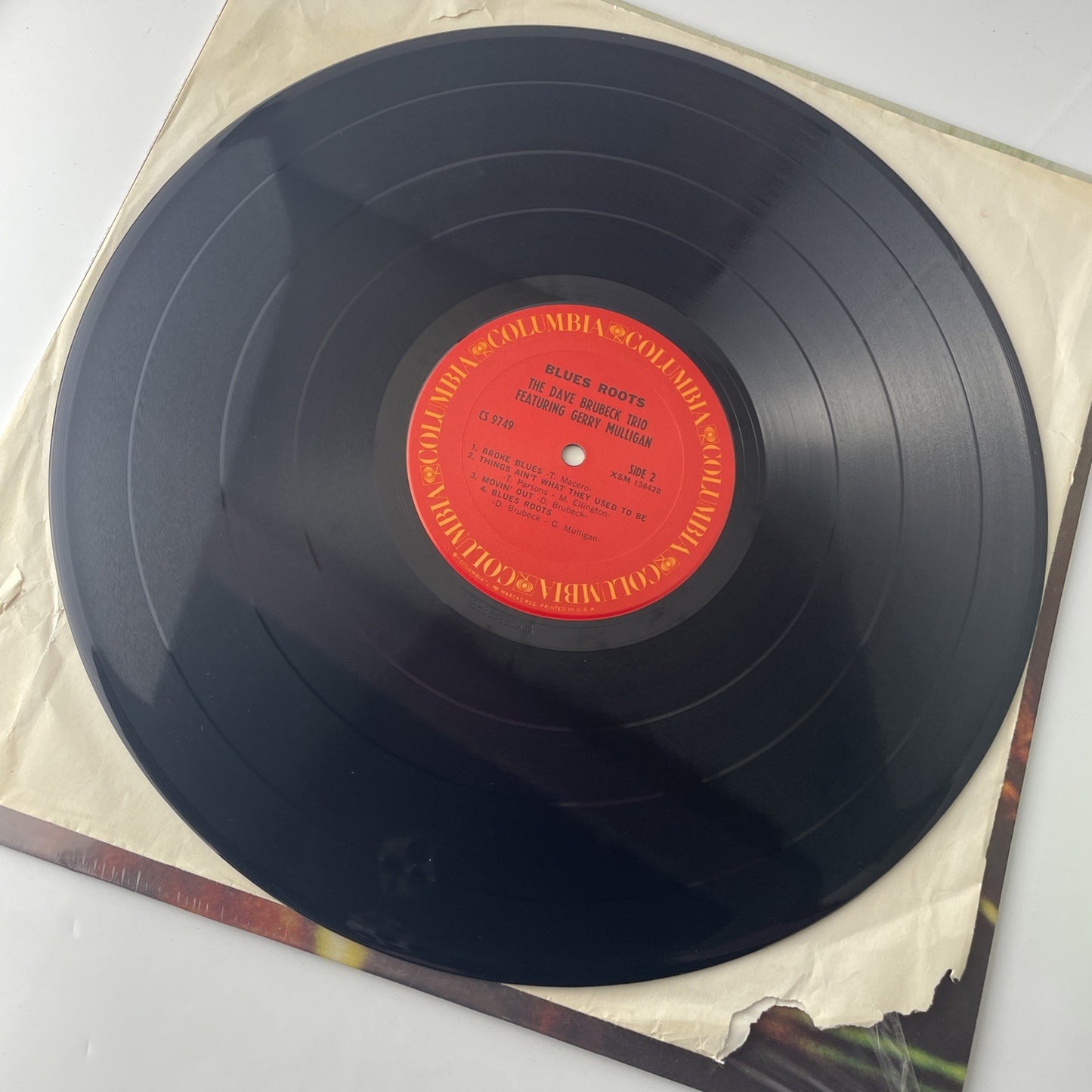 The Dave Brubeck Trio Blues Roots Lp / CS 9749 Vinyl Record VG