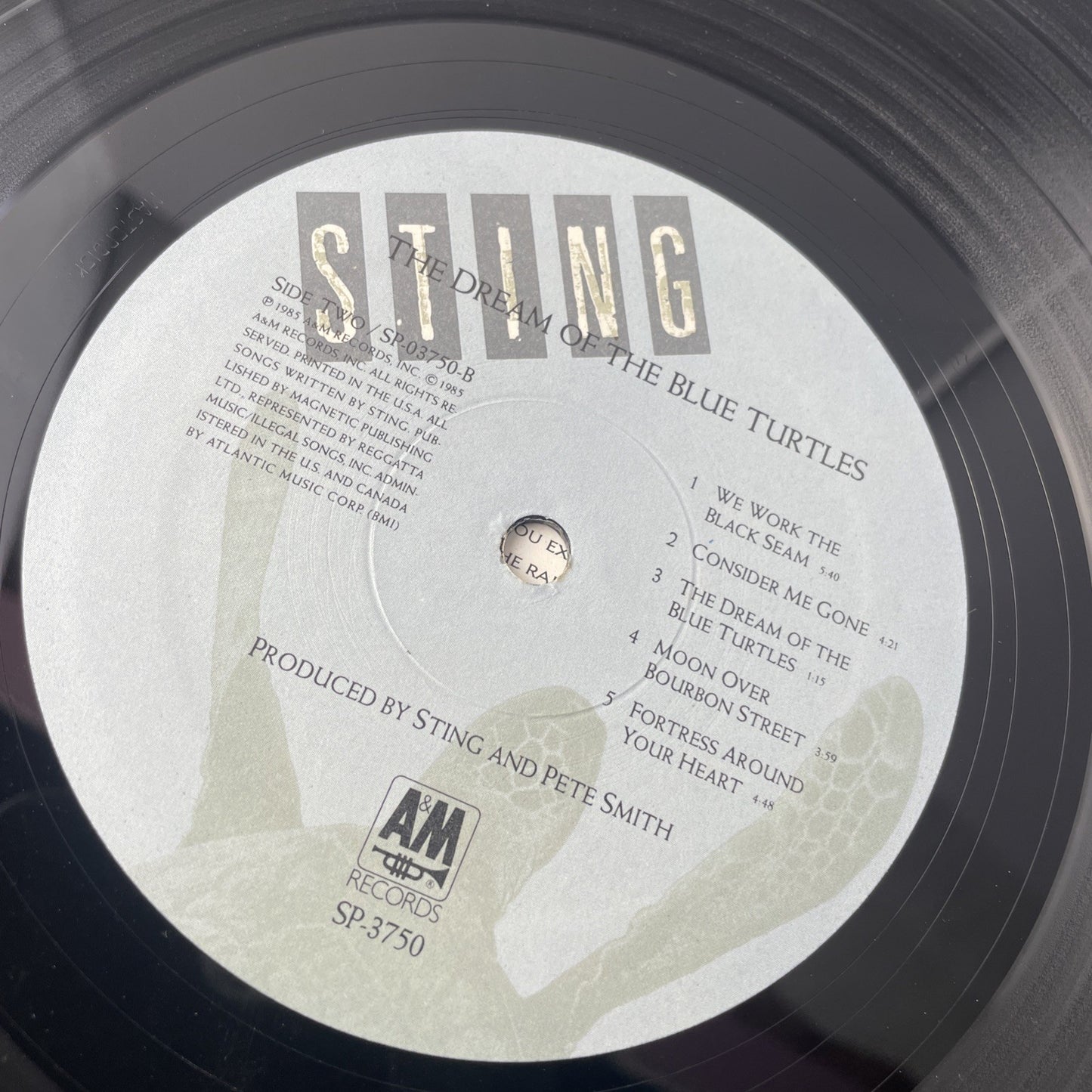 Sting - Dream Of The Blue Turtles LP 1985 A&M Records Pop VG+ / VG Condition