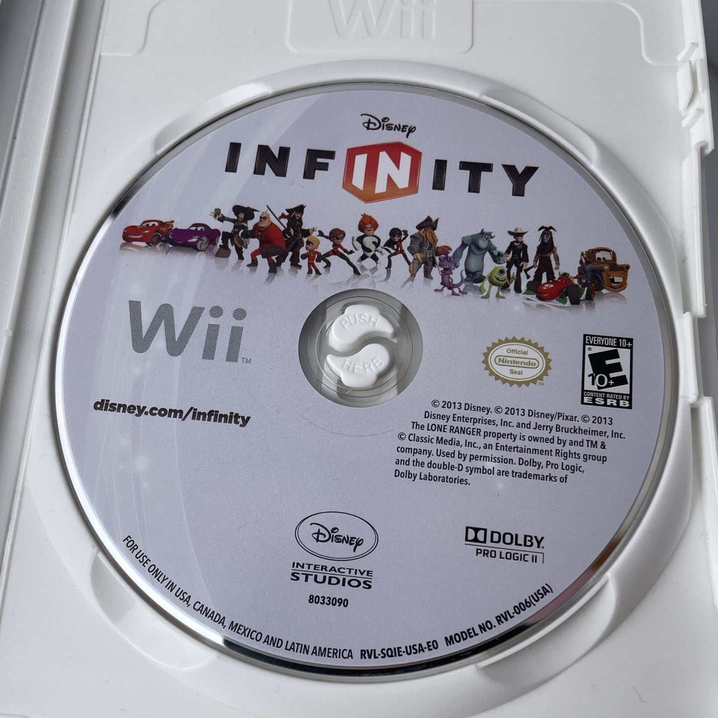 DISNEY INFINITY 1.0 (NINTENDO Wii, 2006) GAME Disc And Case and Manual (3013)