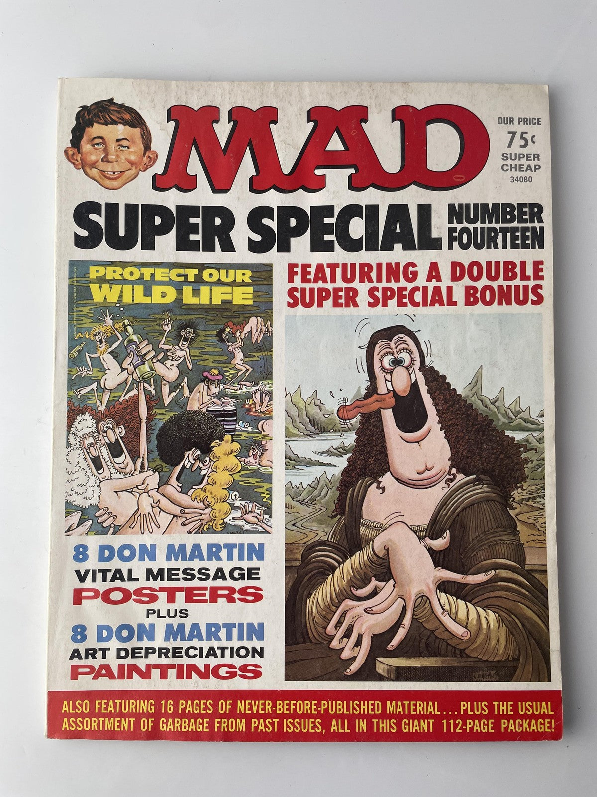 Vintage MAD Super Special No 14 Magazine 1970s Don Martin Posters Comic Book