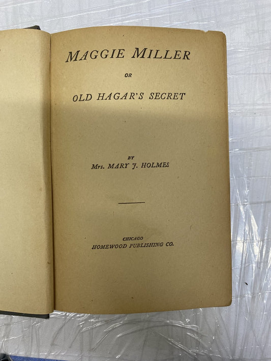 Maggie Miller by Mary J. Holmes Vintage 19th Century Homewood Edition