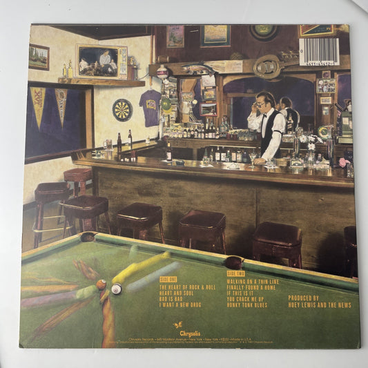 Huey Lewis and The News - Sports - 1983 Chrysalis Rock 12" Vinyl LP Record - VG+