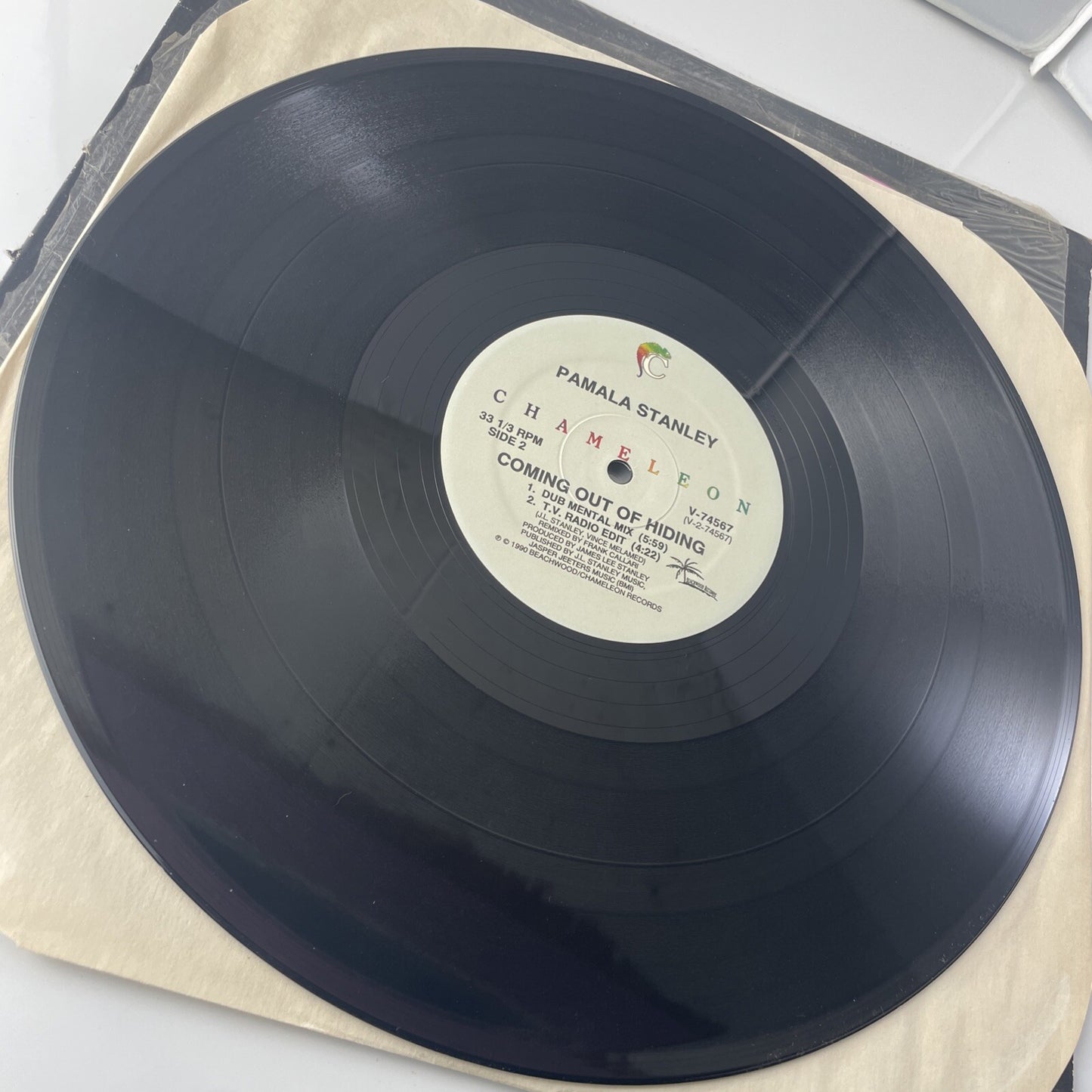 PAMALA STANLEY Coming Out Of Hiding 12" Single 1990 Vinyl Chameleon