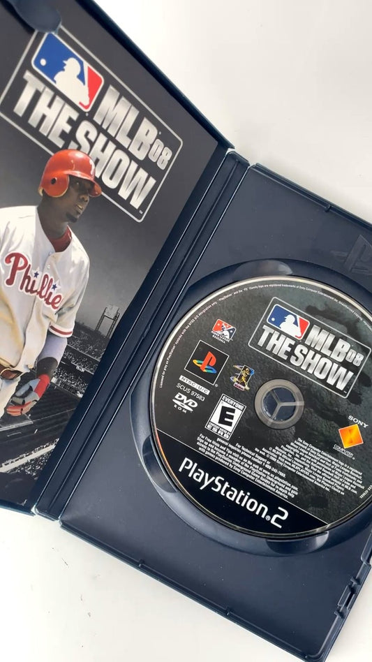 MLB 08 The Show PlayStation 2 Video Game Baseball Multiplayer CIB TESTED