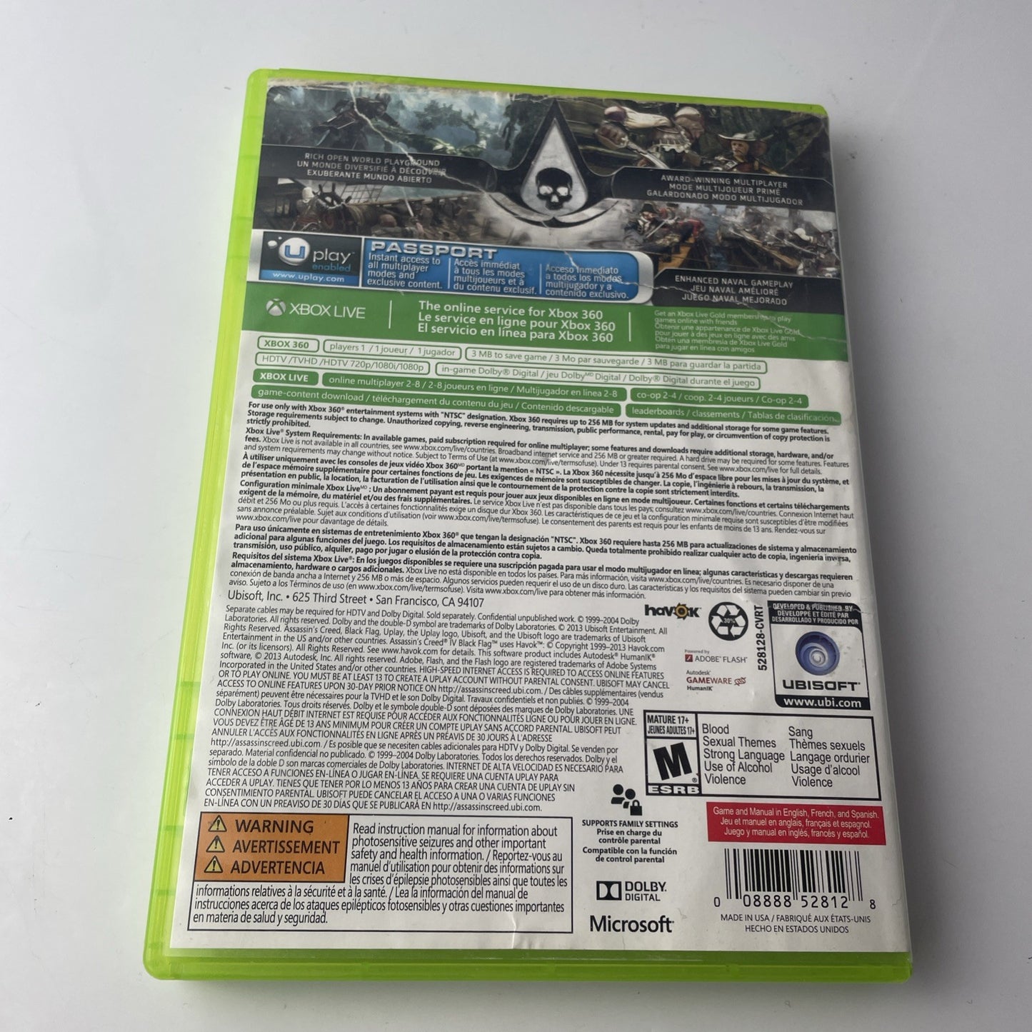 Assassins Creed Iv: Black Flag - Microsoft Xbox 360