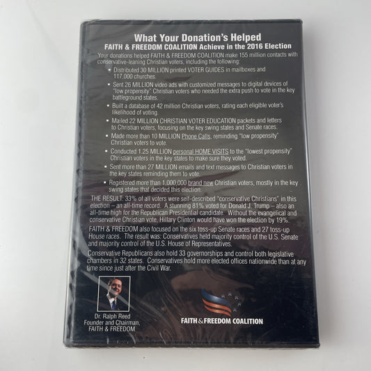 How You Helped Save America In 2016 Donald J. Trump - Faith & Freedom - DVD