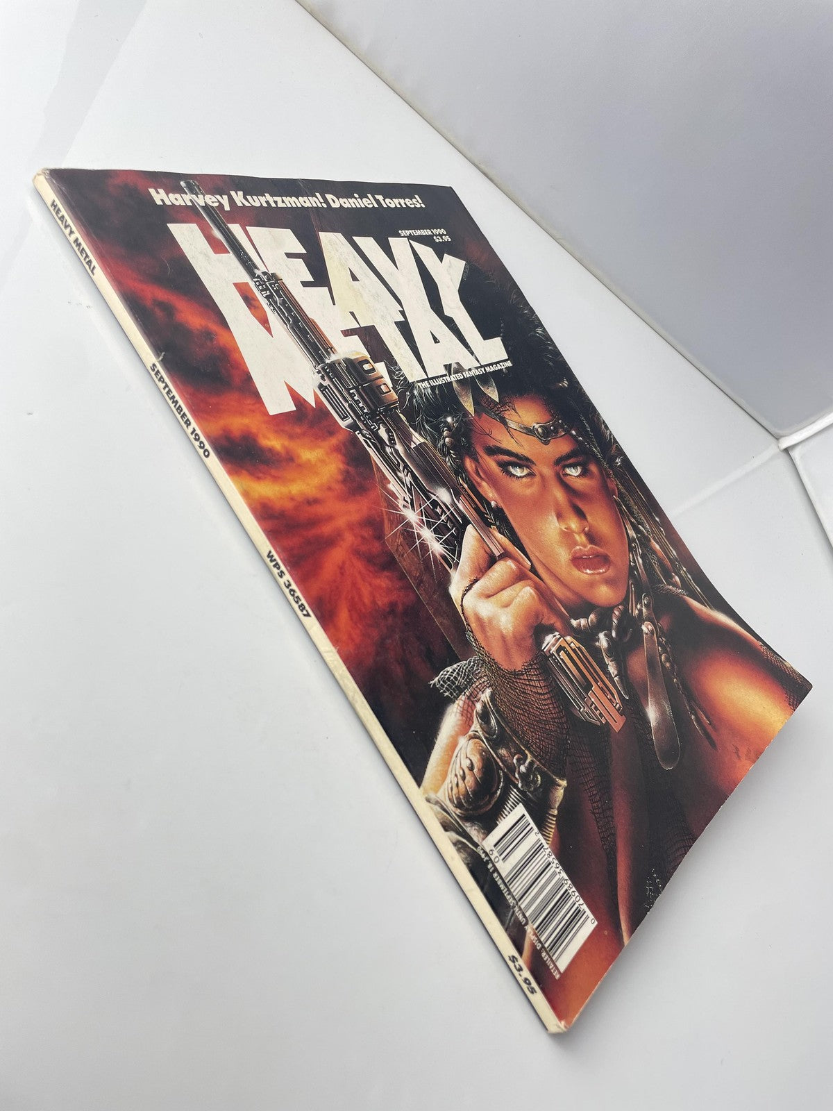 Vintage Heavy Metal Magazine September 1990 Sci-Fi Fantasy Comic Art Softcover