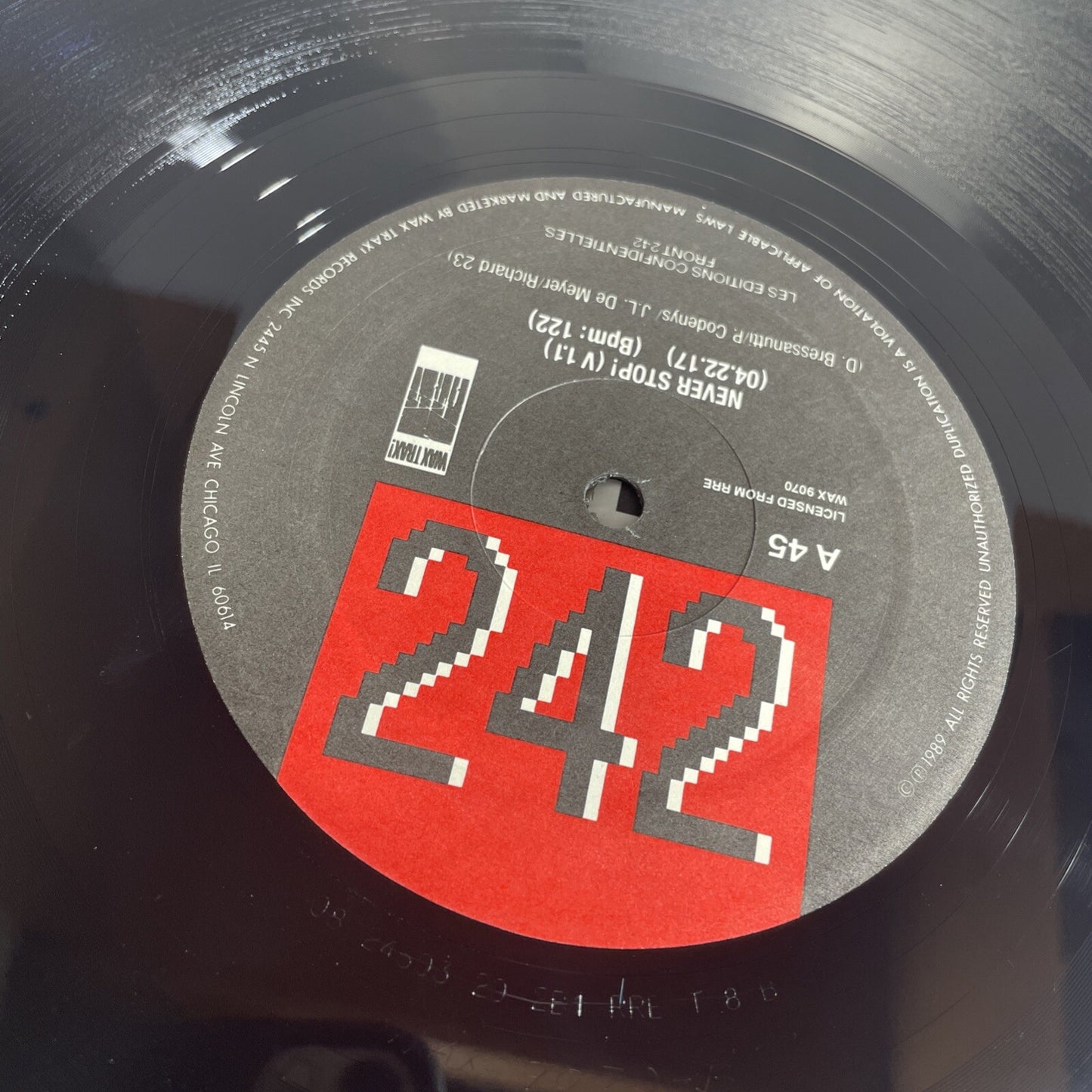 Front 242- Never Stop! CDS- 5TRK SINGLE! CLASSIC!! EBM/INDUSTRIAL! WAX TRAX!