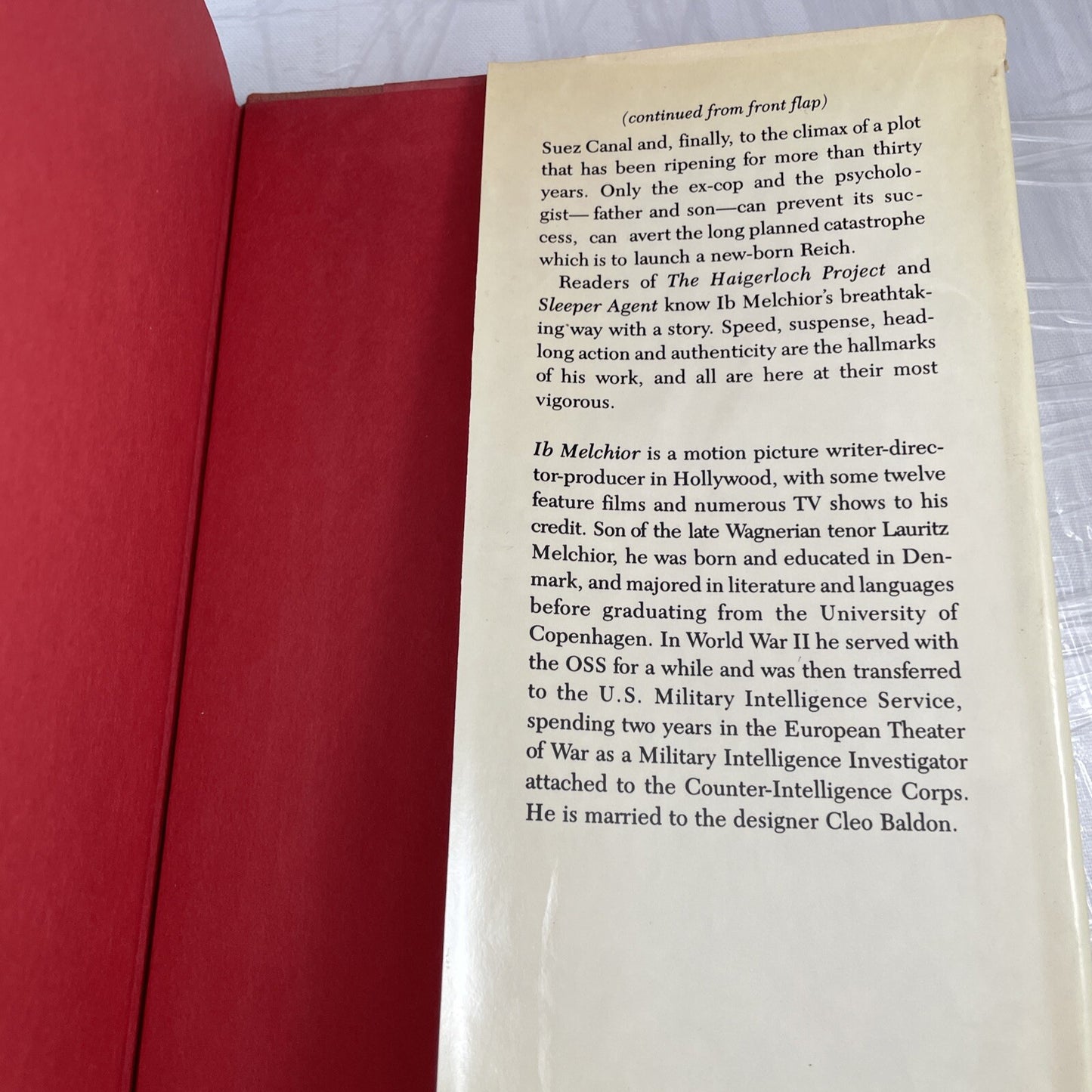 Ib Melchior: The Watchdogs of Abaddon 1st/1st HC/DJ Rare WW2 Fiction Hitlers Son
