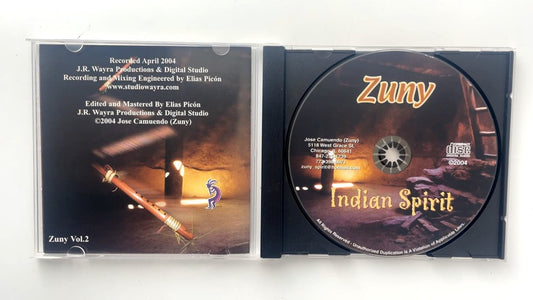 Zuny - Indian Spirit CD 2004 Native American Flute J.R. Wayra Productions
