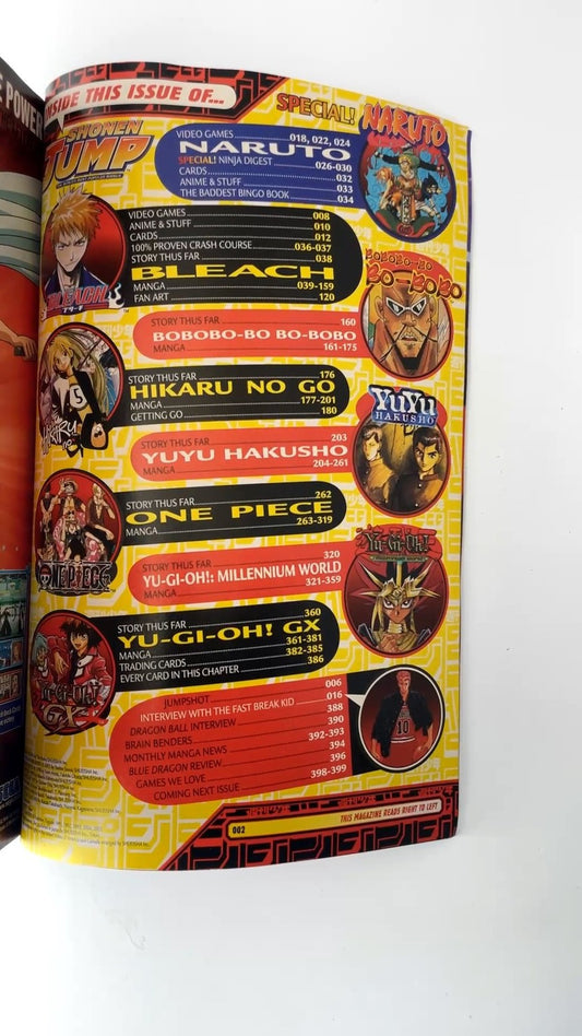 Shonen Jump Magazine Vol 5 Issue 11 Nov 2007 Bleach Naruto Manga NO CARD