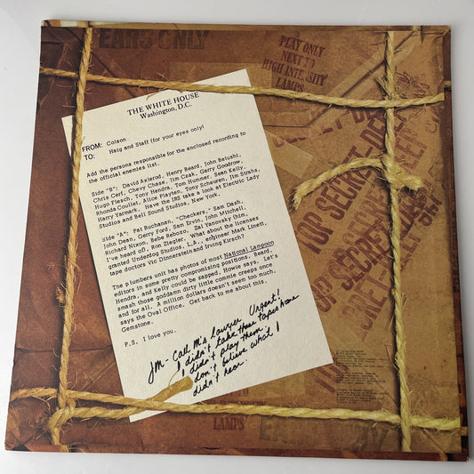 NATIONAL LAMPOON Missing White House Tapes BTS6008 LP Vinyl VG+nr++ Textured Cvr