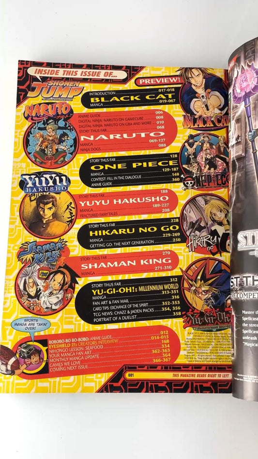 Shonen Jump Magazine Naruto Volume 4 2 February 2006 WITH YUGIOH PROMO CARD