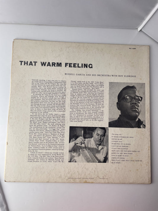 Vintage Verve Records Vinyl That Warm Feeling Russell Garcia Roy Eldridge Jazz L