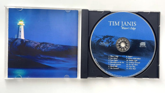 Tim Janis - Water's Edge CD 2000 New Age Instrumental TJE Label