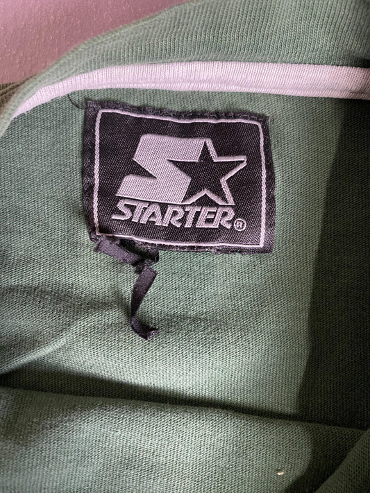 Starter Shirt Mens 2XL Green Embroidered Logo Short Sleeve Crewneck Tee Casual