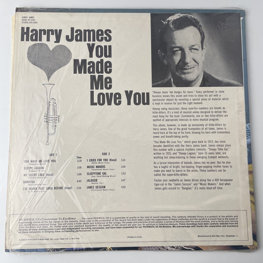HARRY JAMES YOU MADE ME LOVE YOU (VG+) SPC-3044 LP VINYL RECORD
