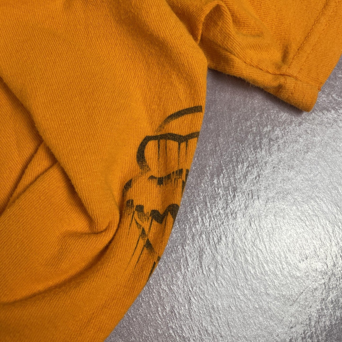 Fox Racing Moto Shirt Mens Small Orange Graphic Drip Logo Short Sleeve Cotton