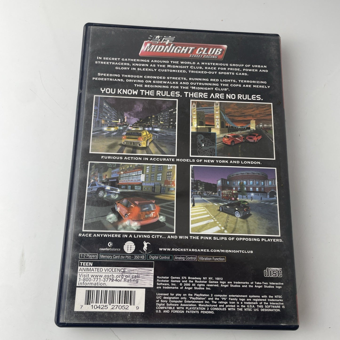 Midnight Club Street Racing (Greatest Hits) - Complete CIB PlayStation 2 PS2