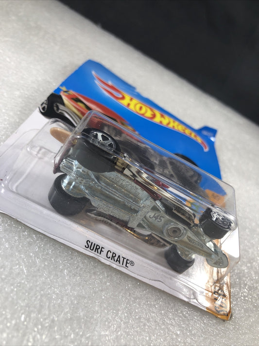 2017 HOT WHEELS ''SURF`S UP'' #100 = SURF CRATE = BURGANDY 4/5