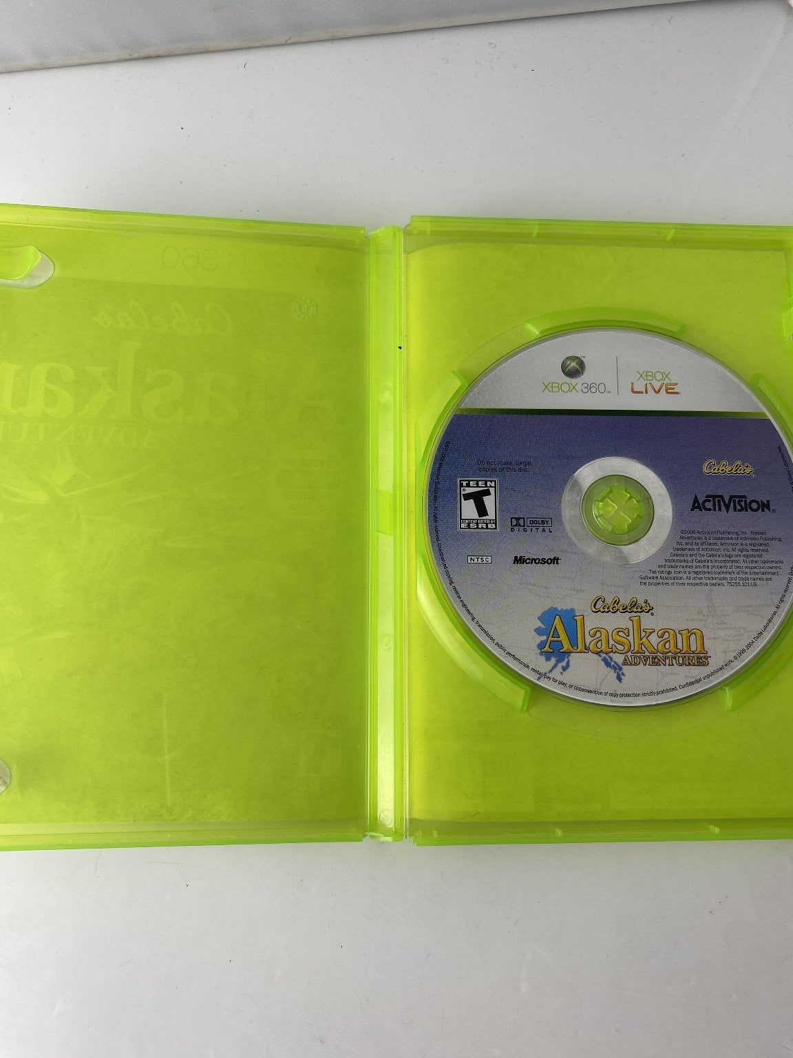 Cabela's Alaskan Adventures Xbox 360 Video Game Hunting Fishing Sports