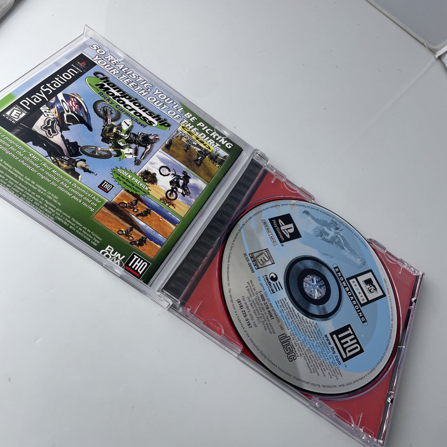MTV Sports: Snowboarding (Sony PlayStation 1, 1999) PS1 Game Complete CIB