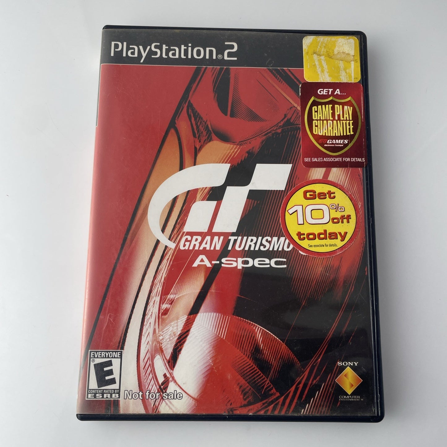 Gran Turismo 3 A Spec (Sony PlayStation 2, PS2, 2001) No Manual Eb Games Sticker