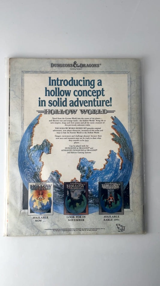 Dragon Magazine #160 TSR 1990 Dungeons & Dragons Trading Cards