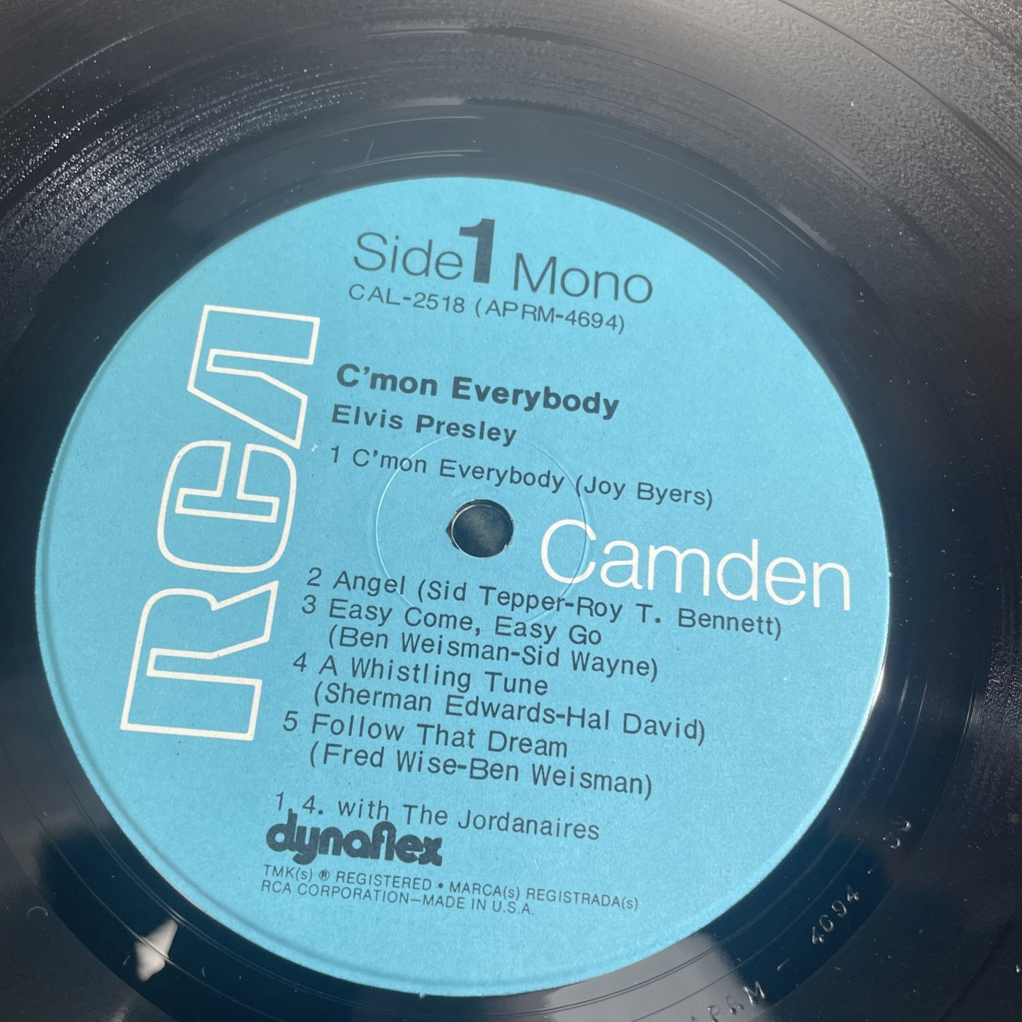 Elvis Presley C'mon Everybody Vinyl LP RCA Camden CAL-2518 1971 MONO Read! Warp