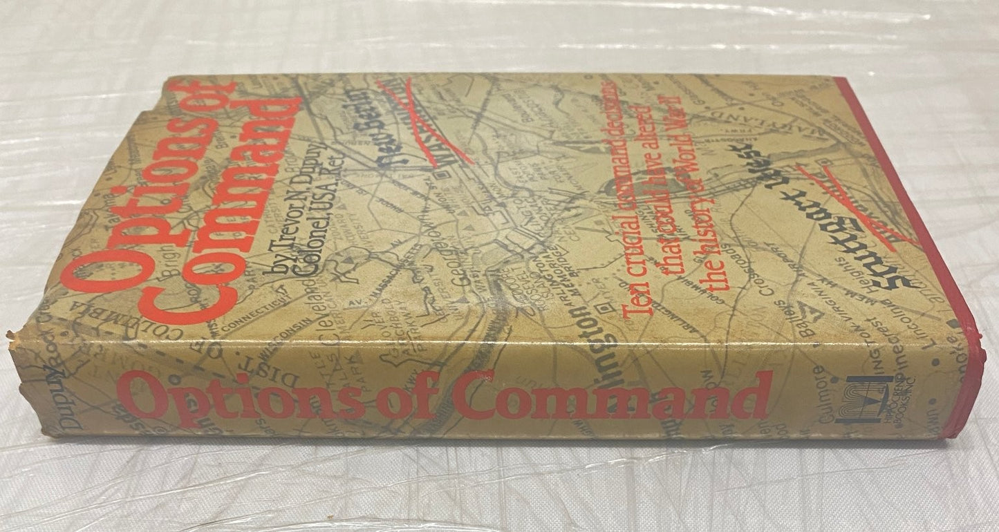 Options of Command Trevor N. Dupuy 1984 First Edition WWII History Hippocrene