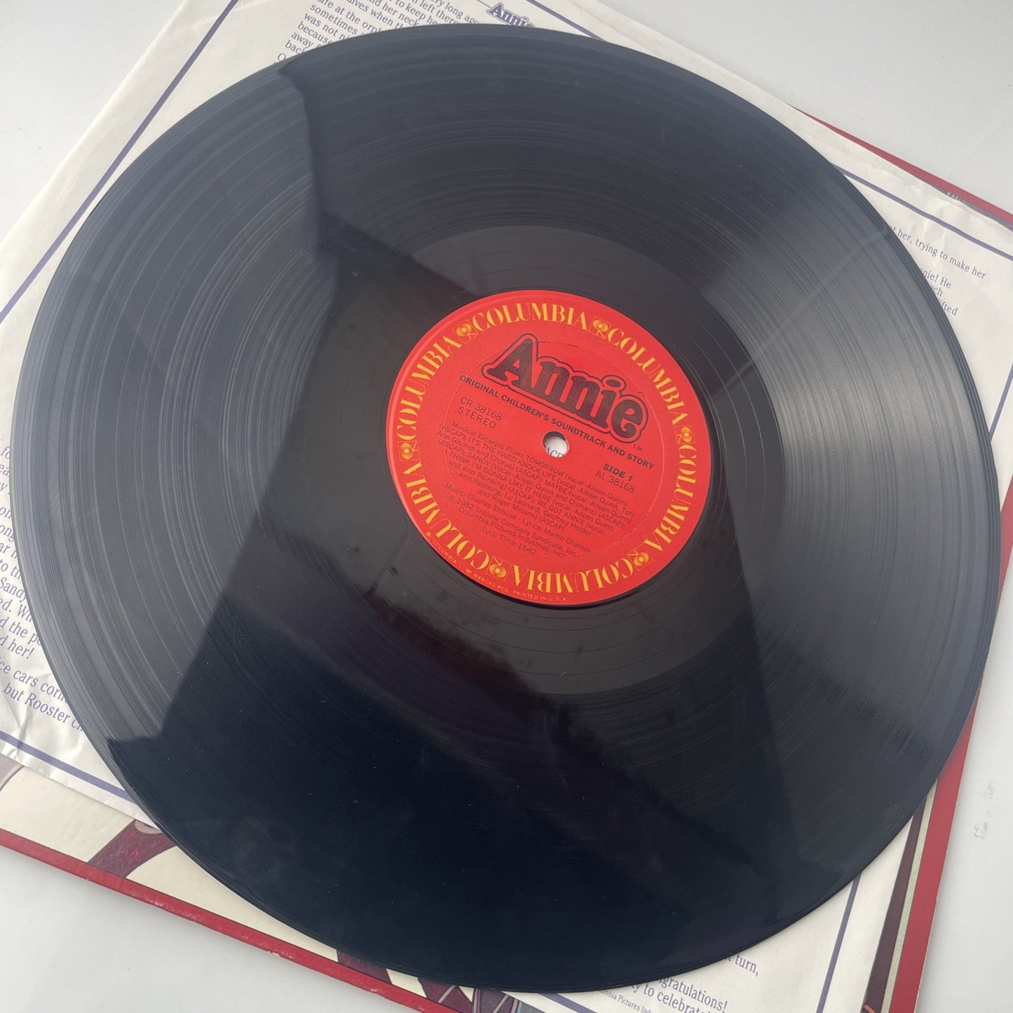 Annie Soundtrack Vinyl Record Gatefold LP 1982 Columbia Story Game Board VG