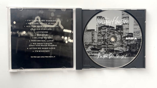 Whitney Houston - I'm Your Baby Tonight CD 1990 Duet with Stevie Wonder R&B