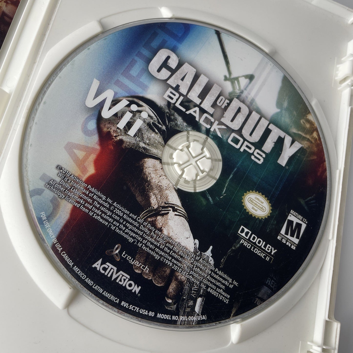 Call of Duty Black Ops (Nintendo Wii) Complete CIB Tested Marine Corps Sticker