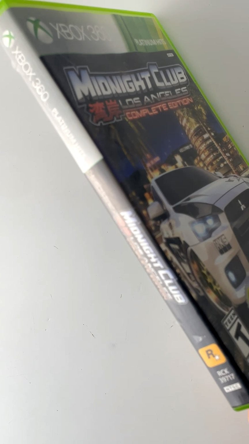 Midnight Club Los Angeles Complete Edition Xbox 360 Video Game Platinum Hits