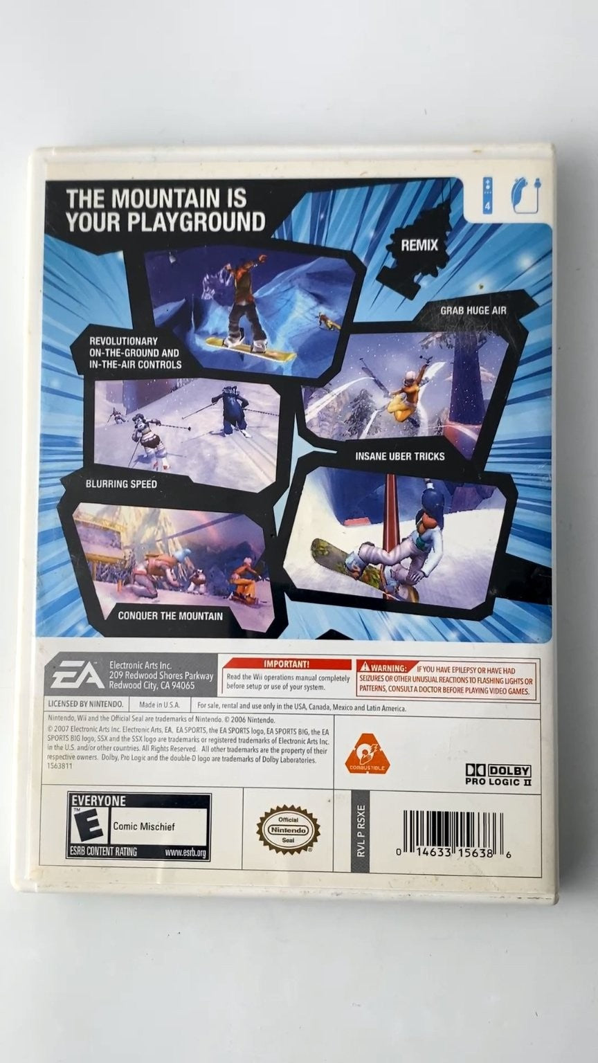 SSX Blur Wii Video Game EA Sports Big Snowboarding Multiplayer