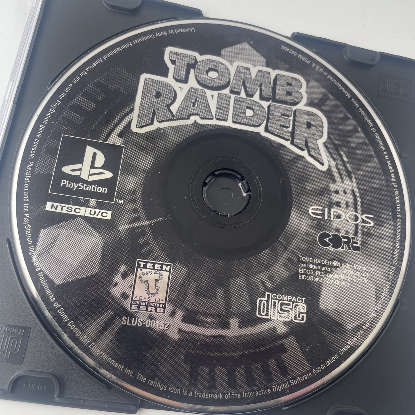 Tomb Raider Black Label Sony Playstation PS1 DISC ONLY Game 1996