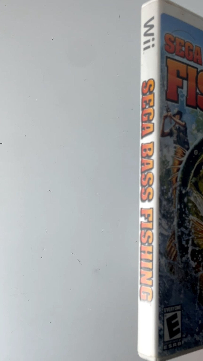 SEGA Bass Fishing Wii Video Game Multiplayer Fishing Simulation