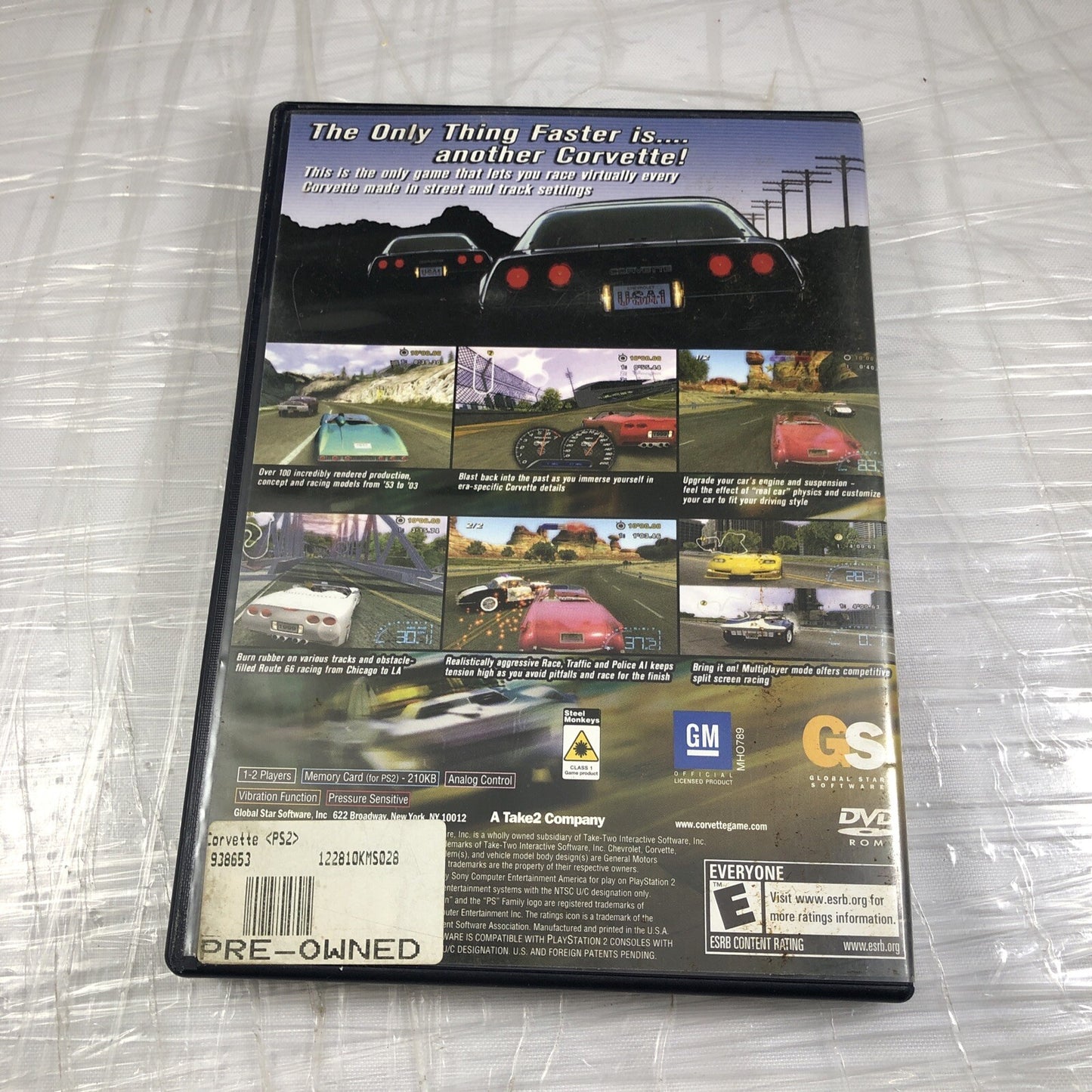 Corvette for Playstation 2 PS2 Complete Tested Good Racing Game CIB