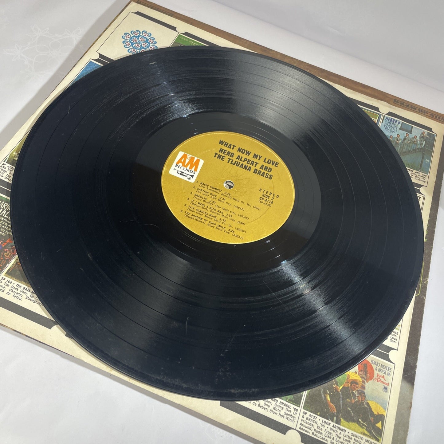 1966 Herb Alpert & The Tijuana Brass Vinyl What Now My Love LP-114 Vinyl Record