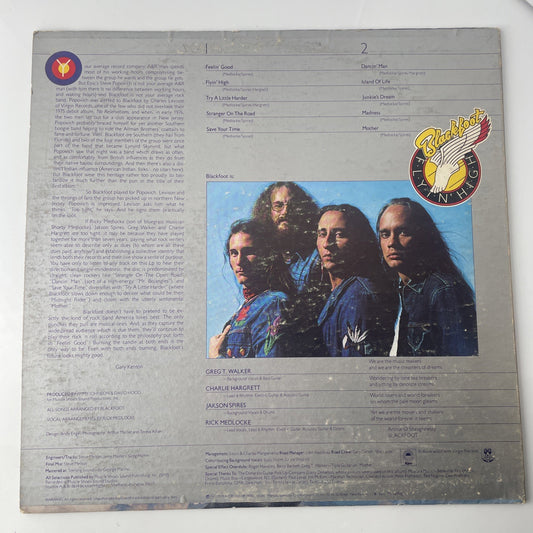 Blackfoot, Flyin' High, Epic Records PE 34378, 1976 Southern Rock