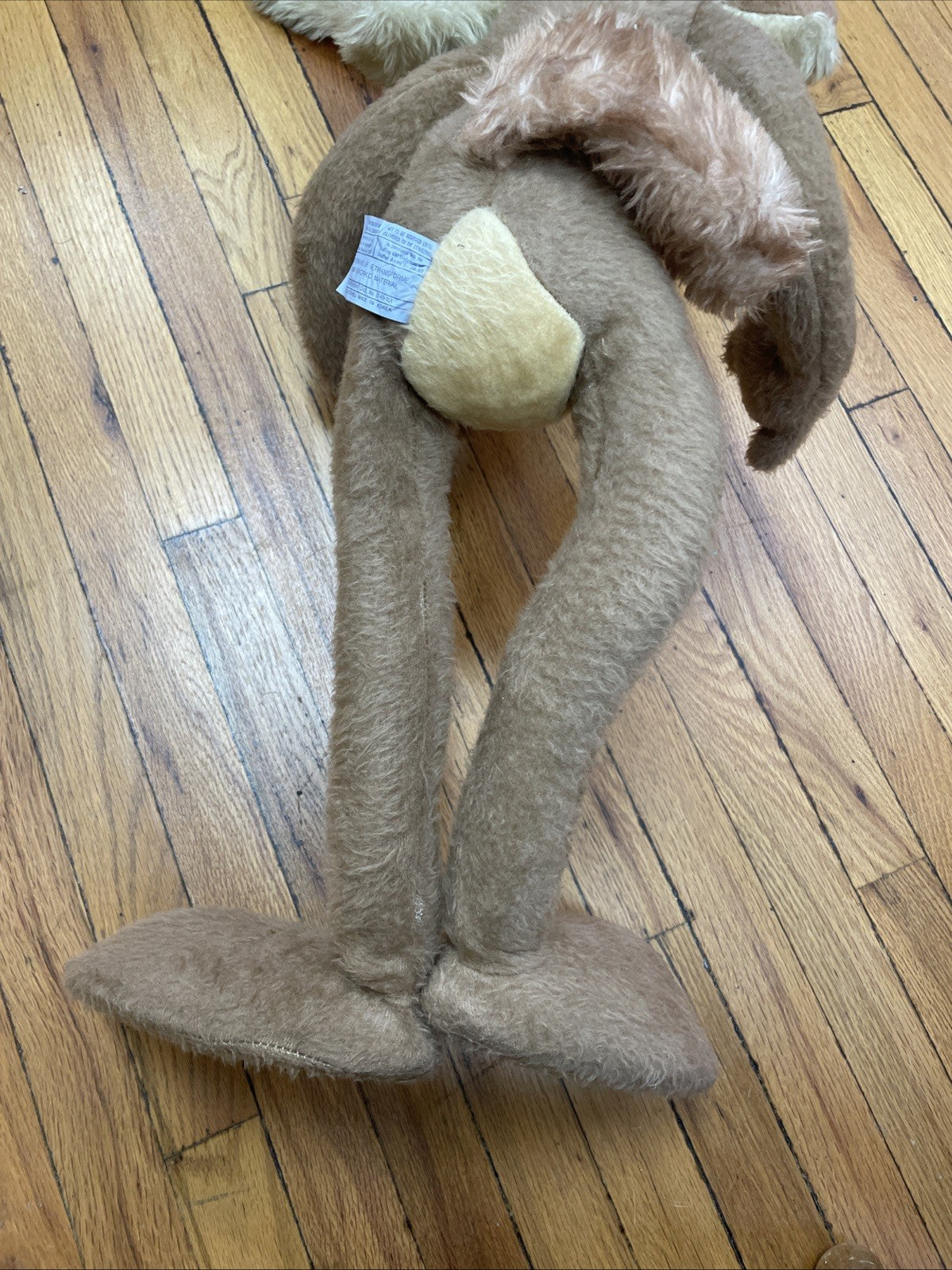 Wile E. Coyote Jumbo Vintage 40” Plush Wired Doll Warner Bros Stuffed Vtg 1971