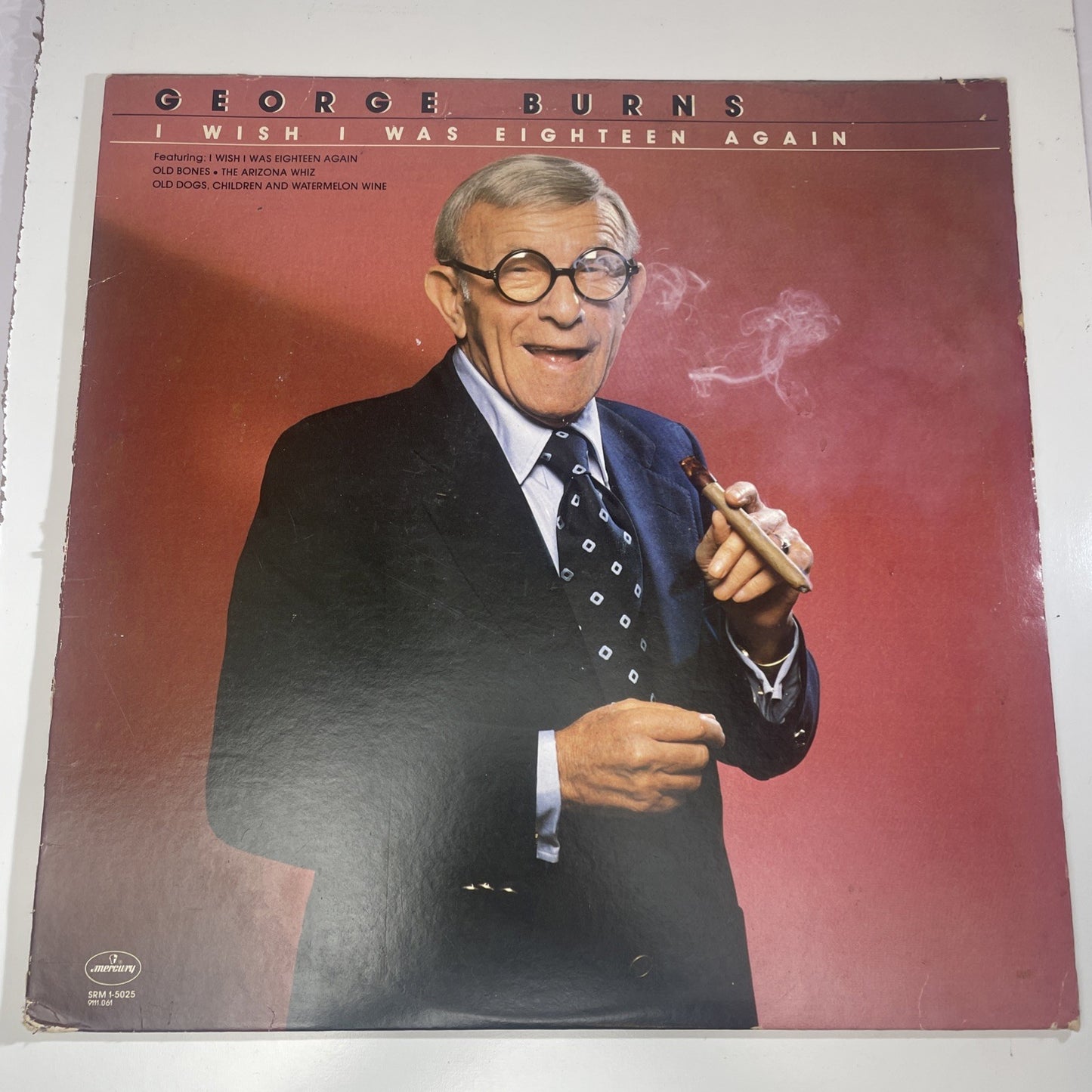 1980 George Burns I Wish I Was Eighteen Again LP Album Vinyl Record